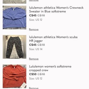 lululemon athletica Women's Crewneck Sweater in Blue